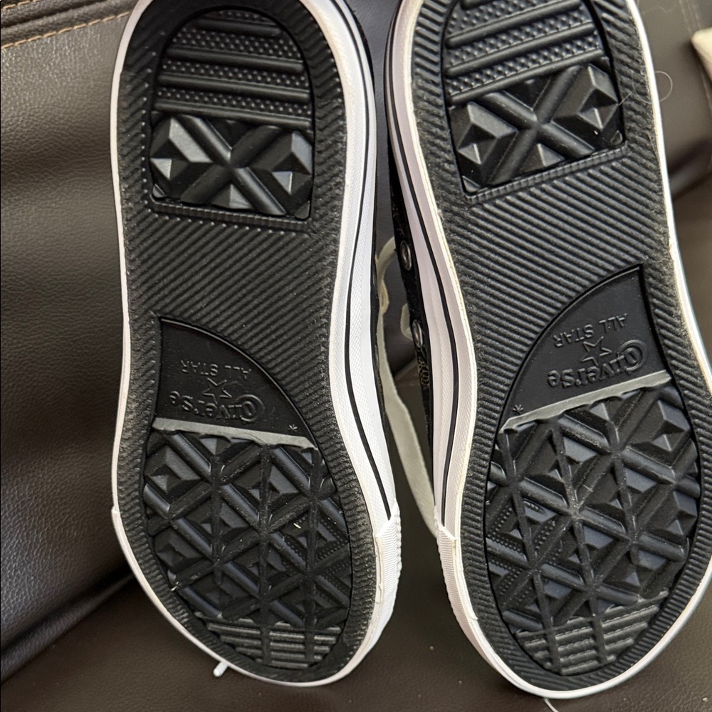 Converse New Kids' Black with Colorful Patterns Sneakers - Picture 5 of 5